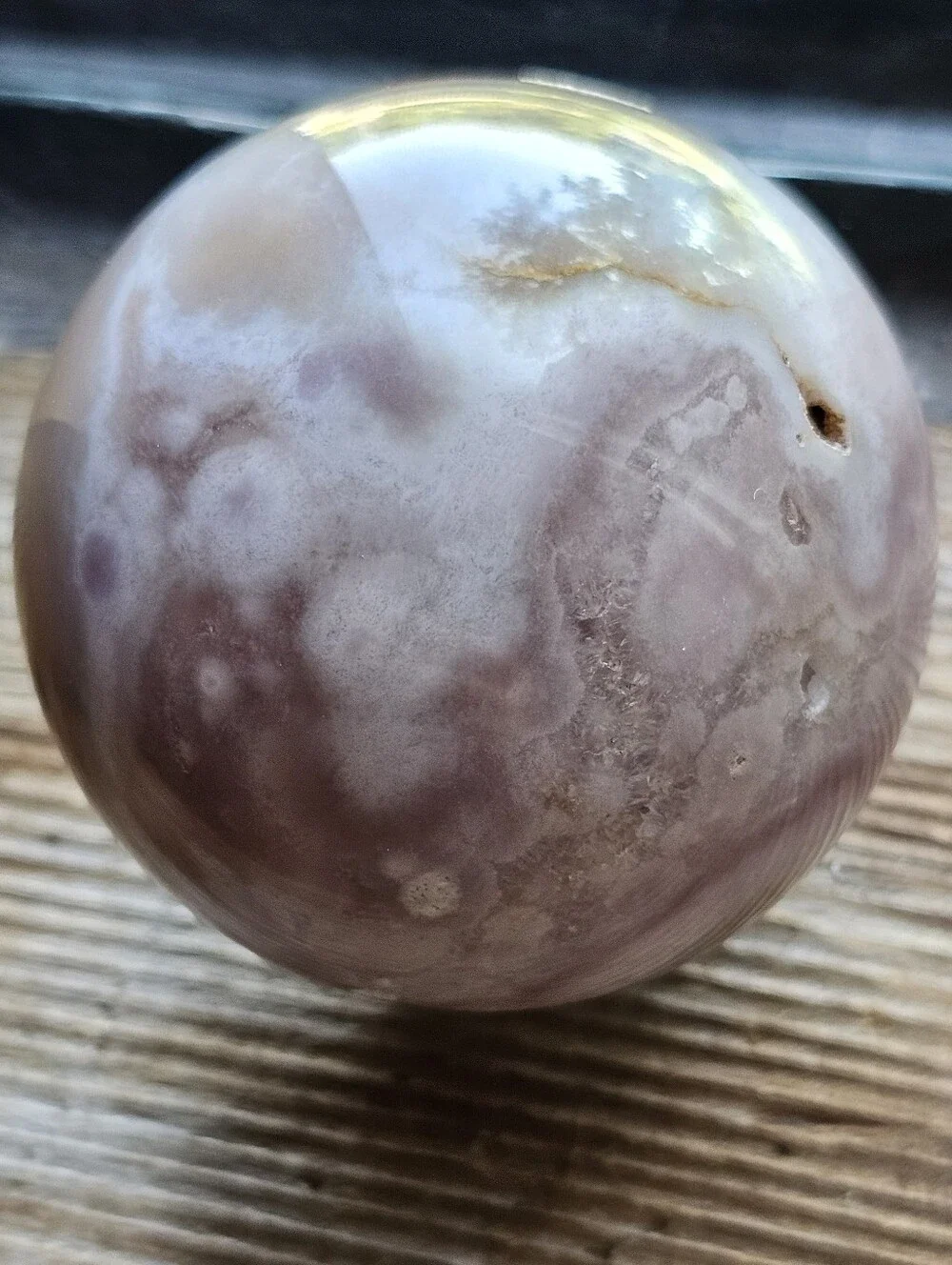 AAA Pink Amethyst Crystal Sphere 3D Flower Agate Inclusions Madagascar Stunning